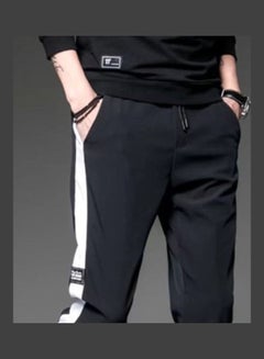 Generic Drawstring Slim Pants Black  - Image 4