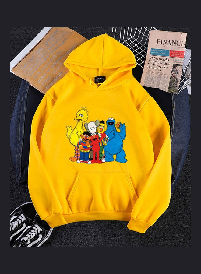 Long Sleeves Hoodie Yellow  - Image 1