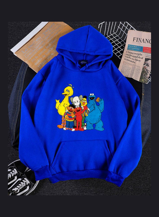 Long Sleeves Hoodie Blue  - Image 1
