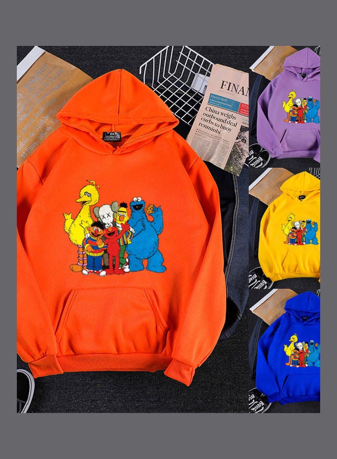 Long Sleeves Hoodie Blue  - Image 3