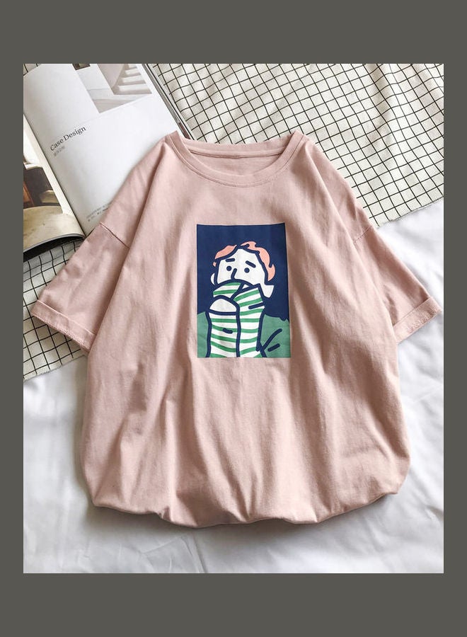 Long Sleeves T-Shirt Pink  - Image 1