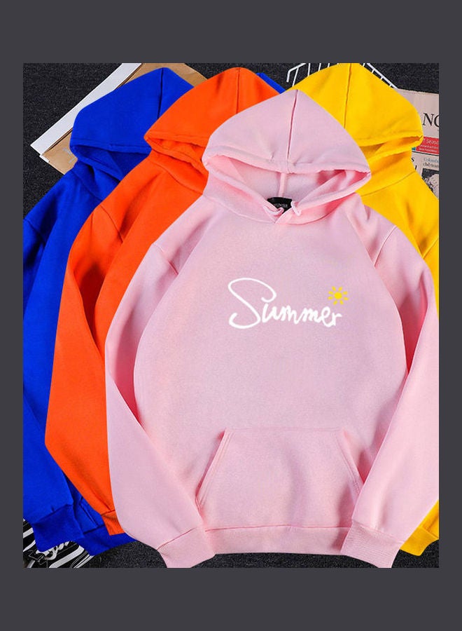 Loose Pullover Hoodie Blue  - Image 5