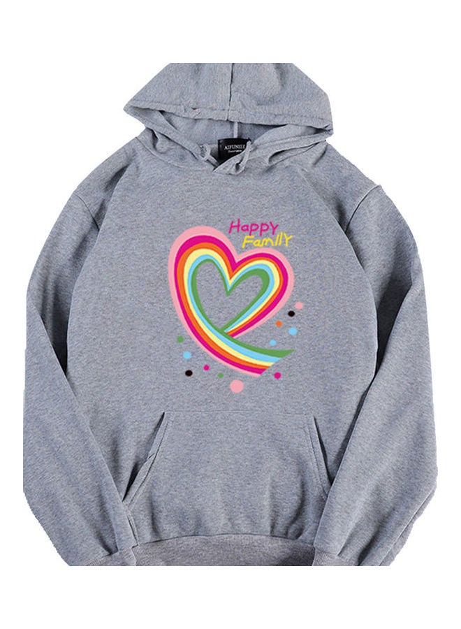 Riverdale Fleece Lined Thickening Hooded Sweater Gray  - Image 1