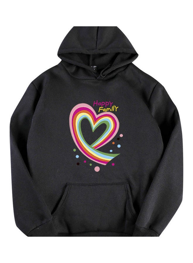 Riverdale Fleece Lined Thickening Hooded Sweater Black  - Image 1