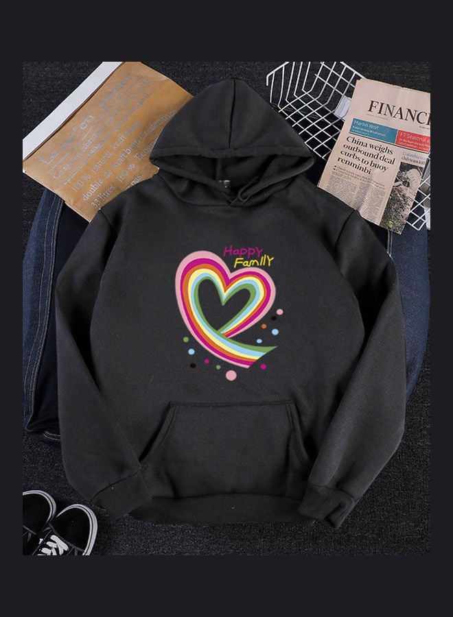 Riverdale Fleece Lined Thickening Hooded Sweater Black  - Image 3