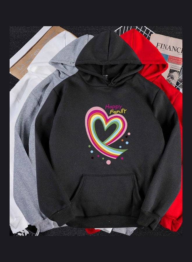 Riverdale Fleece Lined Thickening Hooded Sweater Black  - Image 4