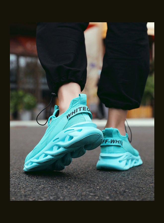 Beauenty Mesh Woven Fashion Sports Casual Flying Shoes green - Image 3