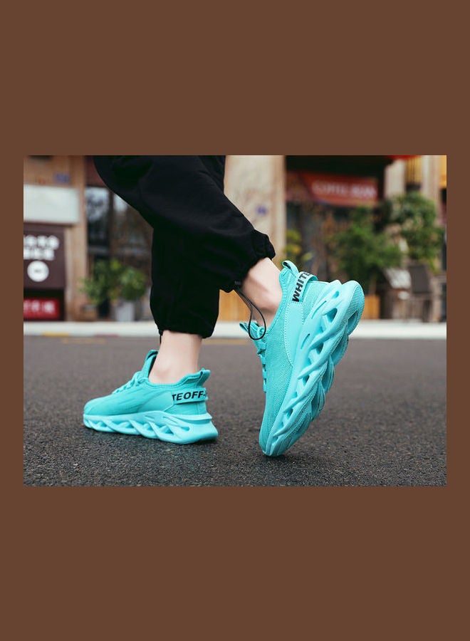 Beauenty Mesh Woven Fashion Sports Casual Flying Shoes green - Image 2