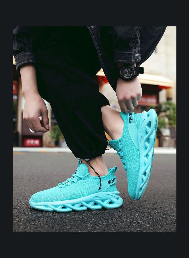 Beauenty Mesh Woven Fashion Sports Casual Flying Shoes green - Image 5