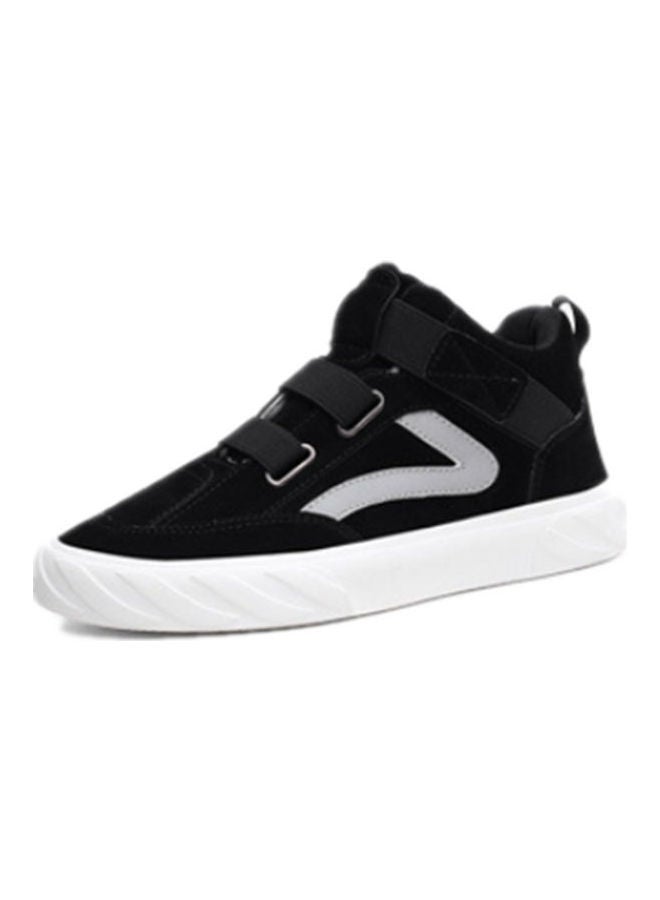 Beauenty Autumn men's shoes breathable Korean fashion high top board shoes men's sports and leisure fashion shoes black  - Image 1