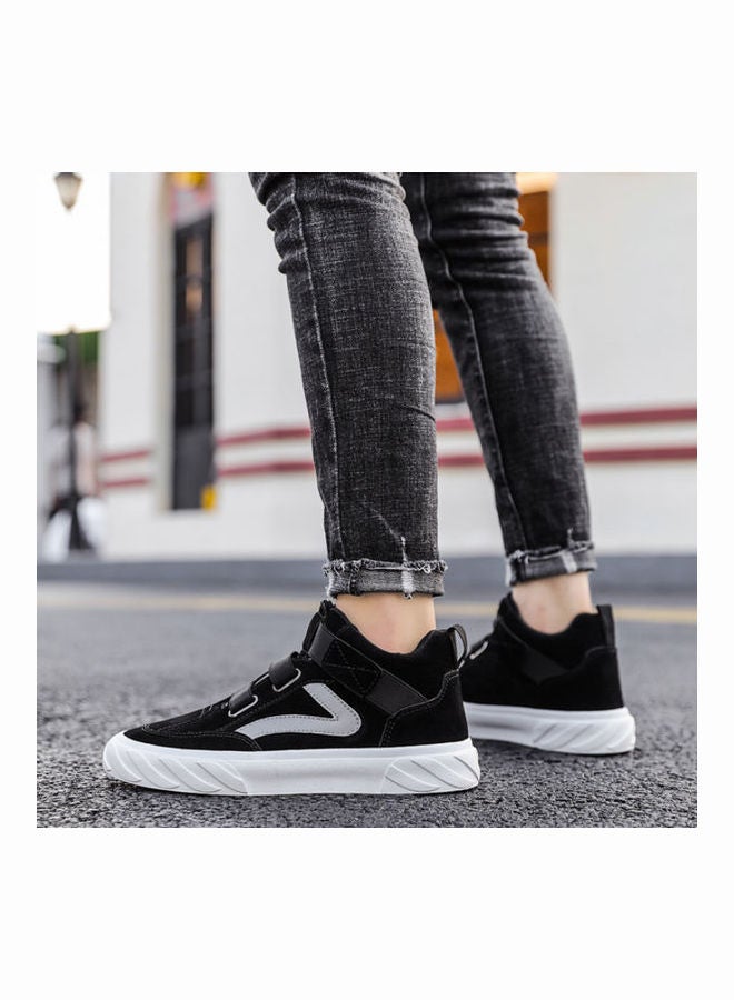 Beauenty Autumn men's shoes breathable Korean fashion high top board shoes men's sports and leisure fashion shoes black  - Image 5