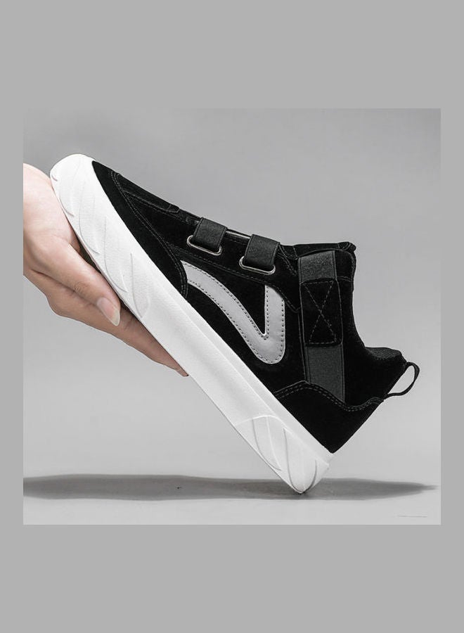 Beauenty Autumn men's shoes breathable Korean fashion high top board shoes men's sports and leisure fashion shoes black  - Image 2