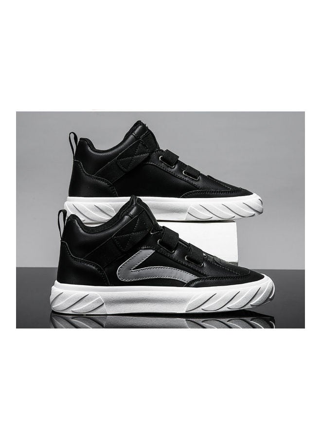 Beauenty Autumn High Top Breathable Korean Xiaobai Versatile Casual Board Shoes black  - Image 2