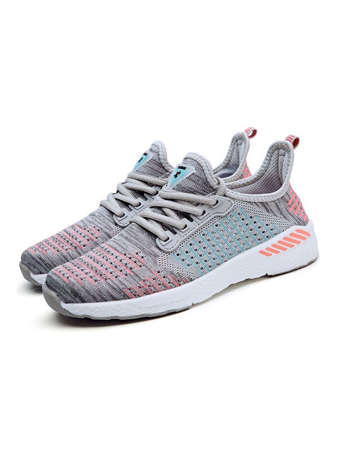 Beauenty Flying Thread Mesh Sports Shoes Flying Woven Spring And Summer Lovers' Running Shoes grey - Image 1