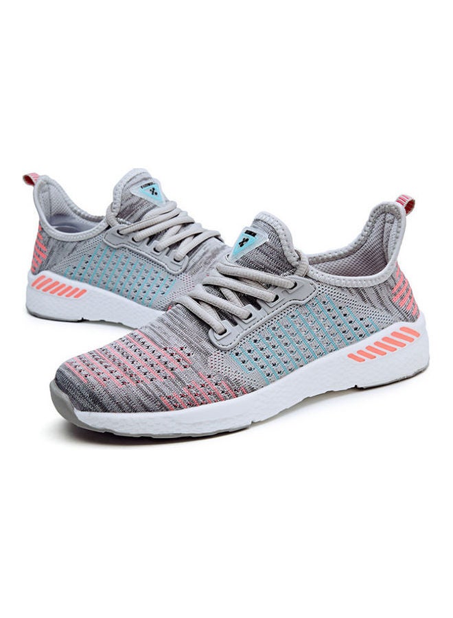 Beauenty Flying Thread Mesh Sports Shoes Flying Woven Spring And Summer Lovers' Running Shoes grey - Image 2