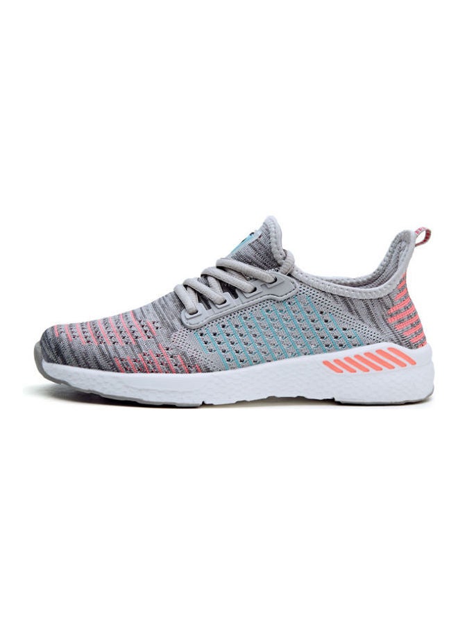 Beauenty Flying Thread Mesh Sports Shoes Flying Woven Spring And Summer Lovers' Running Shoes grey - Image 4