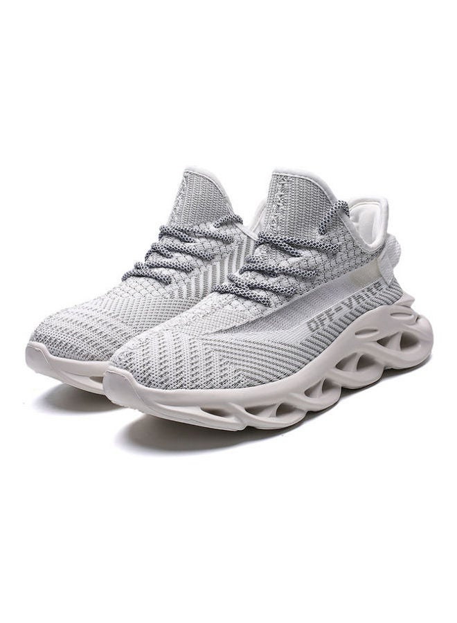 Beauenty Hemp Sole Flying Weaving Running Shoes White - Image 1