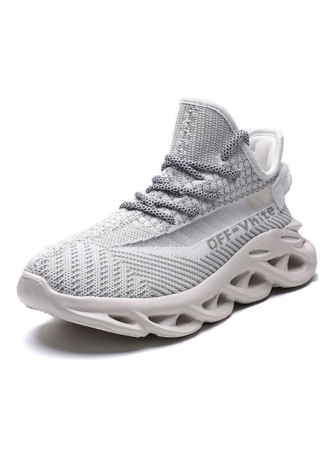 Beauenty Hemp Sole Flying Weaving Running Shoes White - Image 2