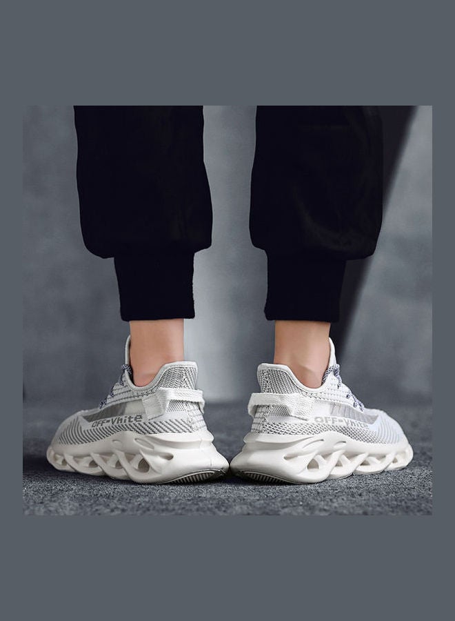 Beauenty Hemp Sole Flying Weaving Running Shoes White - Image 5