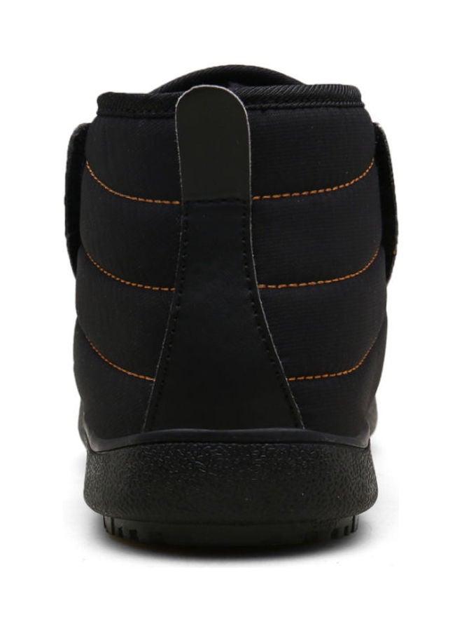 Beauenty Winter Plush warm snow boots high top buckle cotton shoes black  - Image 4