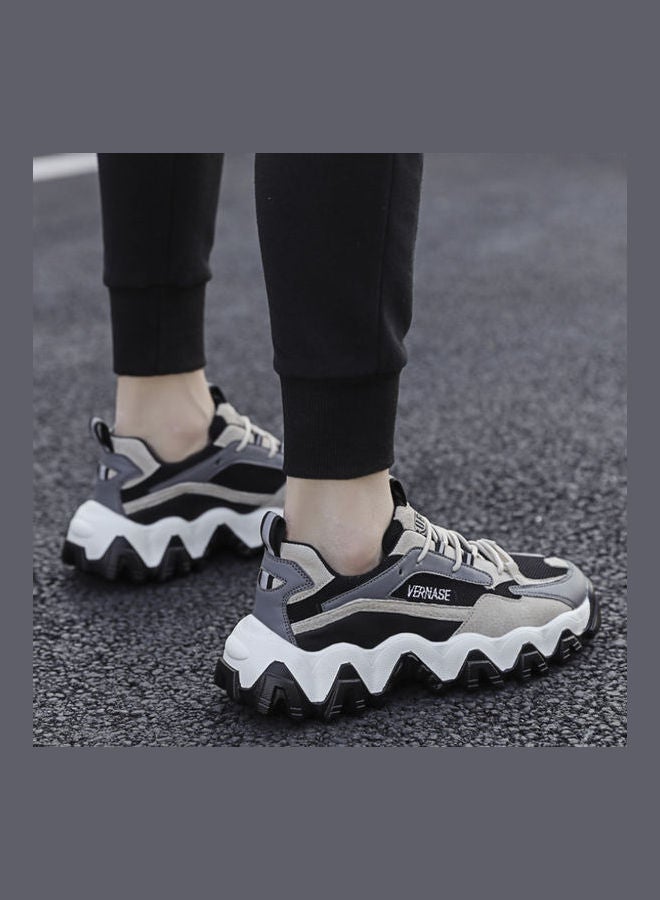 Beauenty Thick Soled Sports Fashion Leisure Ins Dada Board High Tide Shoes black - Image 5