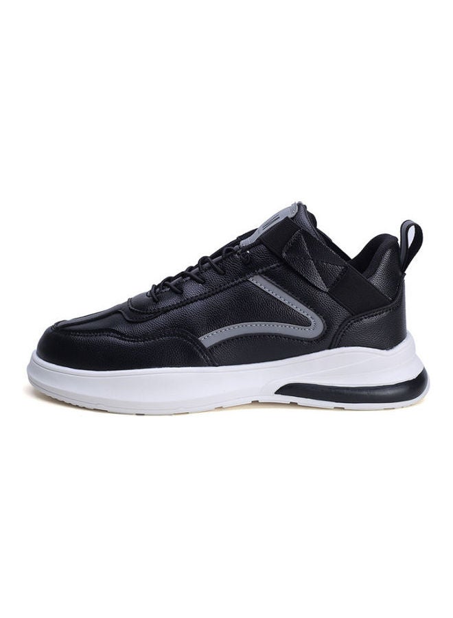 Beauenty Autumn and winter men's shoes plush and thickened casual board shoes Korean fashion sports high top cotton shoes for men black  - Image 1
