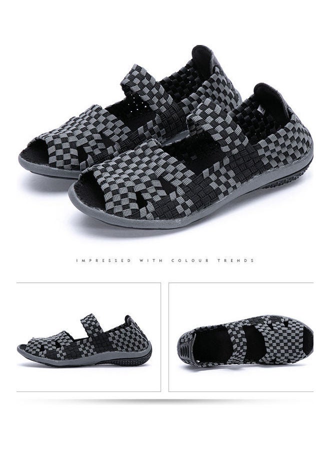 Beauenty Spring And Summer Hand Belt Leisure Cover Feet Fish Mouth Shoes One Foot Sandals black  - Image 1