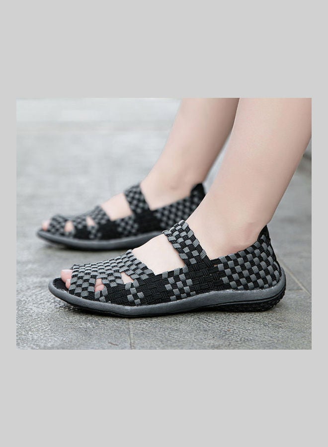 Beauenty Spring And Summer Hand Belt Leisure Cover Feet Fish Mouth Shoes One Foot Sandals black  - Image 3