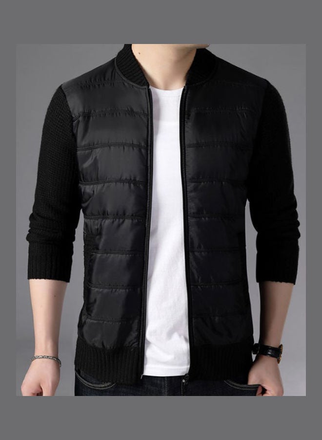 Stand Collar Jacket black  - Image 1