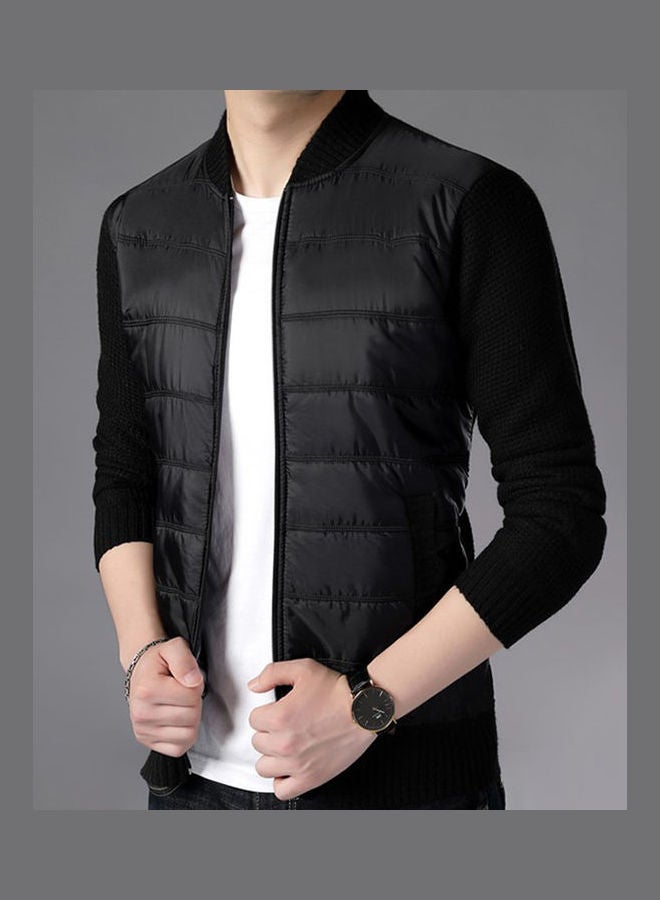 Stand Collar Jacket black  - Image 3
