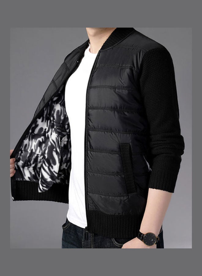 Stand Collar Jacket black  - Image 4