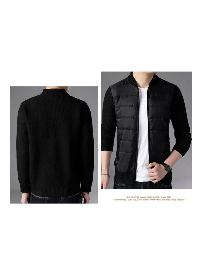 Stand Collar Jacket black  - Image 5