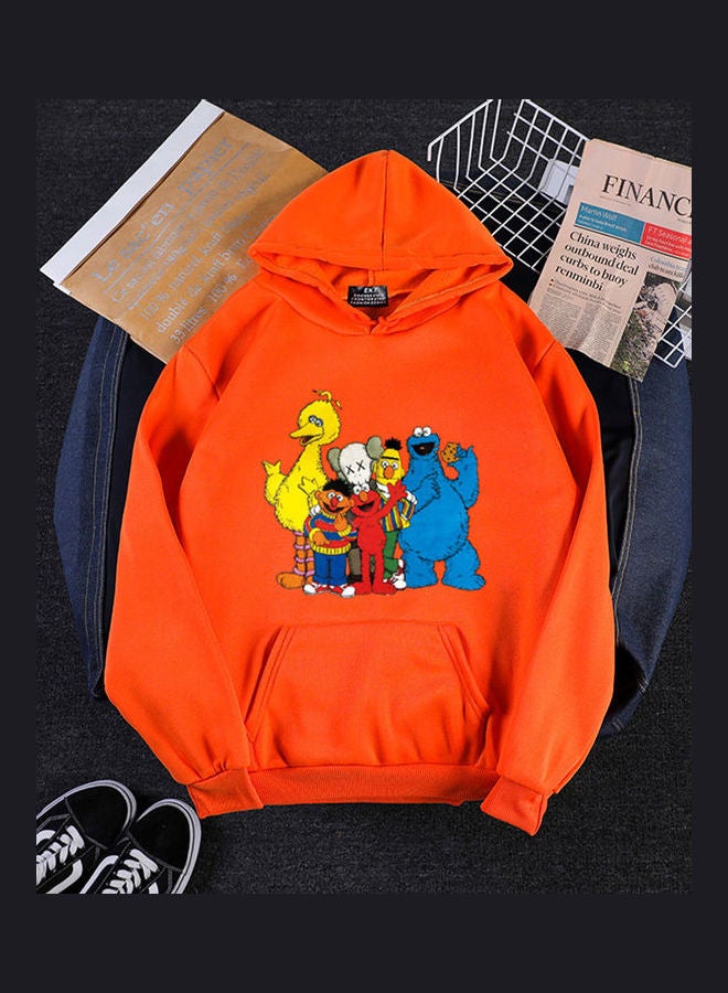Long Sleeves Hoodie Orange  - Image 1