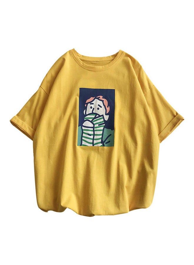 Long Sleeves T-Shirt Yellow  - Image 1