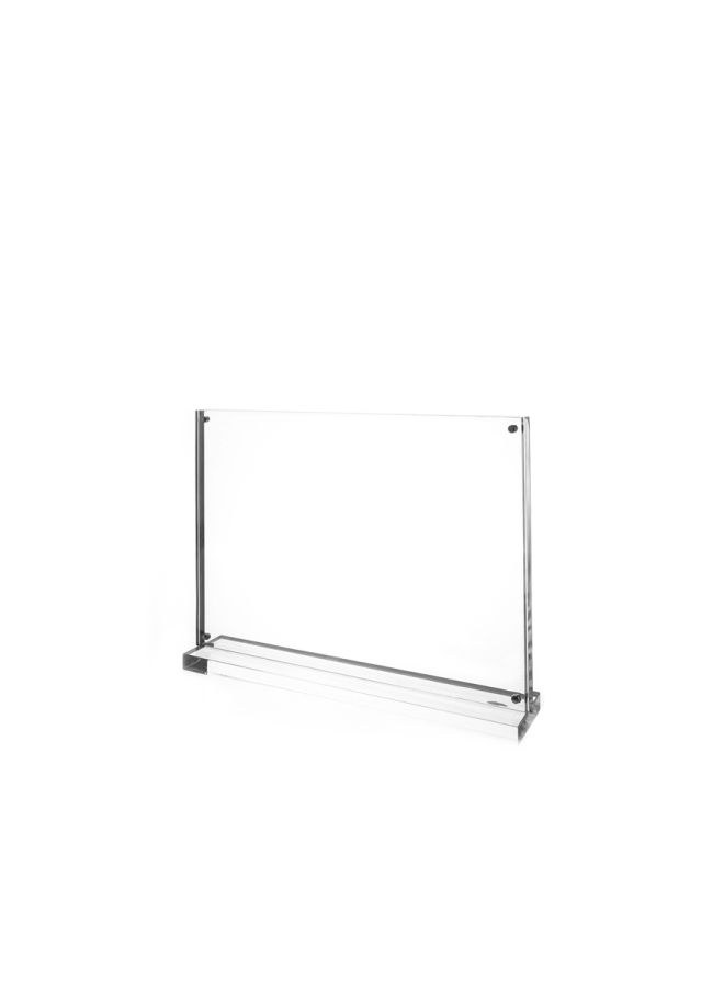 A4 Horizontal T Shape Card Stand Clear