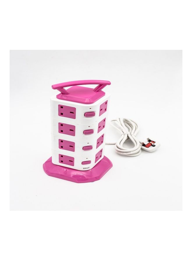 Multi Function 2 USB 3m Long Vertical Power Socket 16 Plug Extension Charge Multicolor 3meter - Image 2