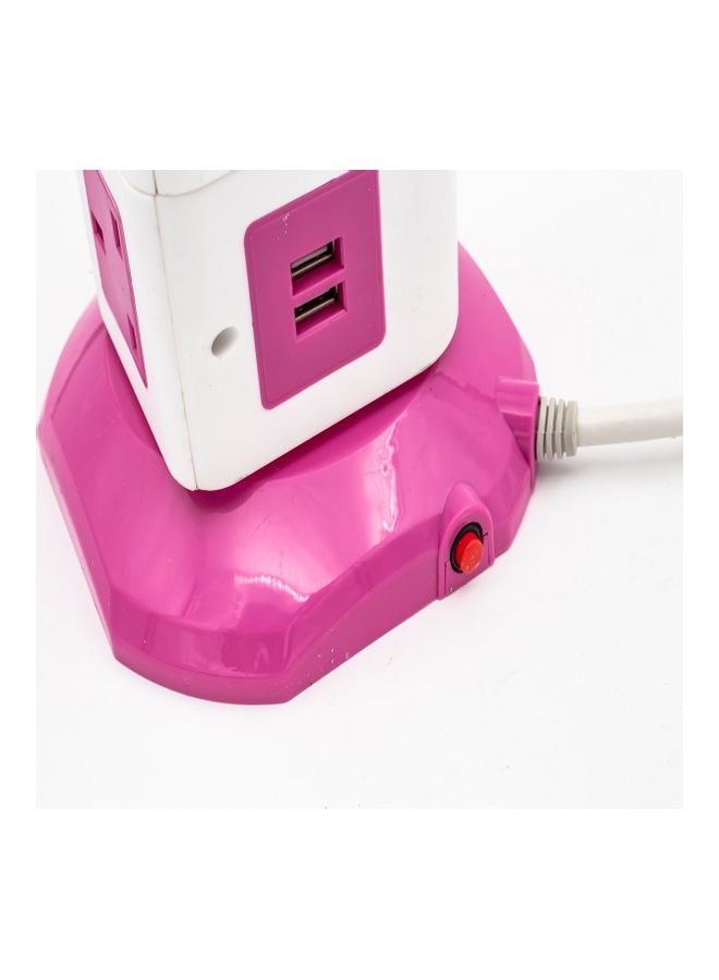 Multi Function 2 USB 3m Long Vertical Power Socket 16 Plug Extension Charge Multicolor 3meter - Image 3