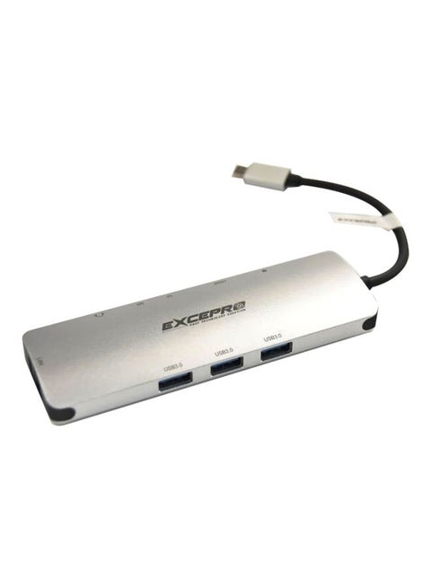 Type-C 9-In-1 USB Hub Silver
