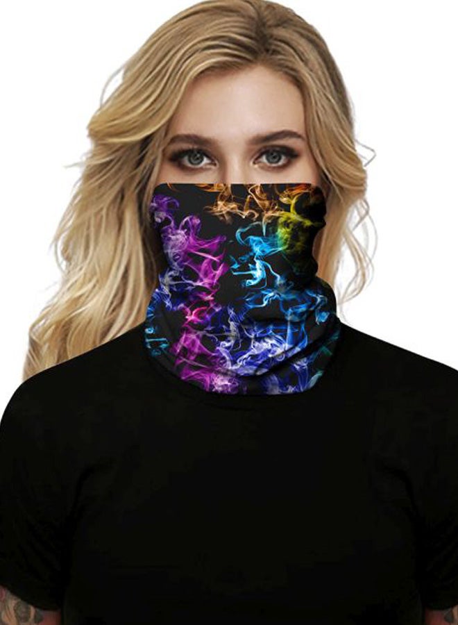 3D Digital Printed Face Mask Black/Blue/Purple  - Image 3