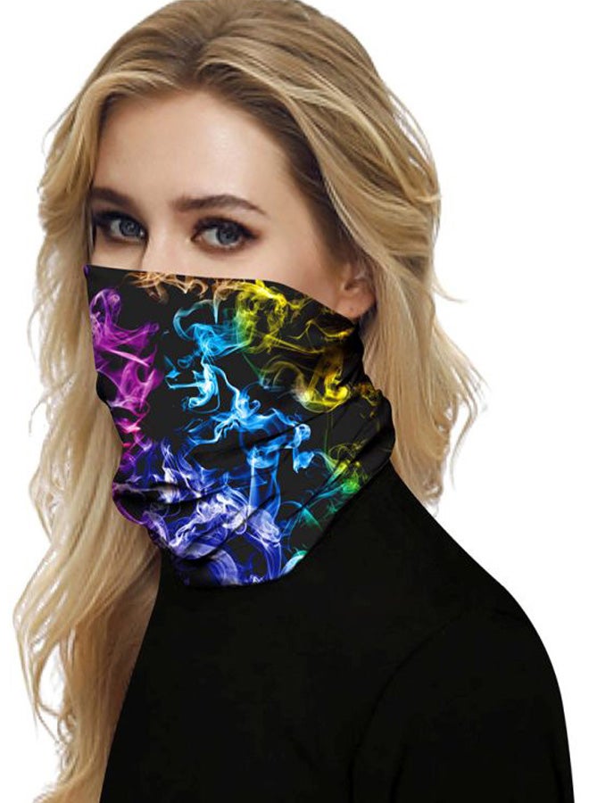 3D Digital Printed Face Mask Black/Blue/Purple  - Image 4