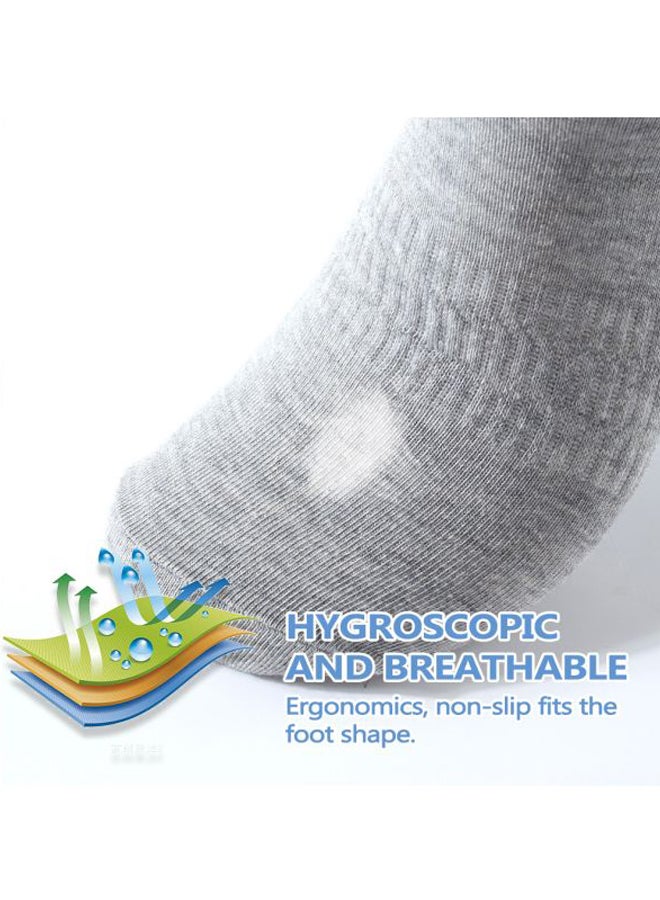 12 Pairs Of Ankle Length Socks Grey  - Image 4