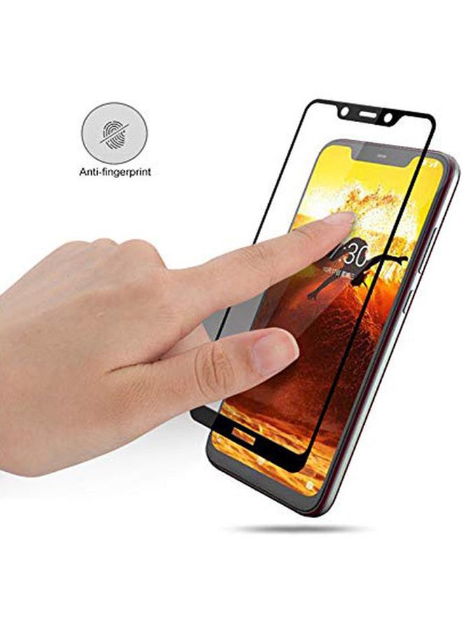 Glass Tempered Glass Screen Protector For Nokia 8.1 Clear/Black - Image 5