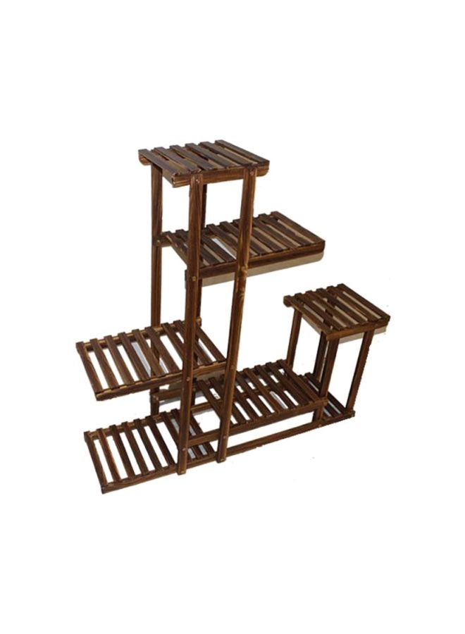 East Lady 5-Tier Flower Pots Display Stand Coffee 95x95x25cm  - Image 3