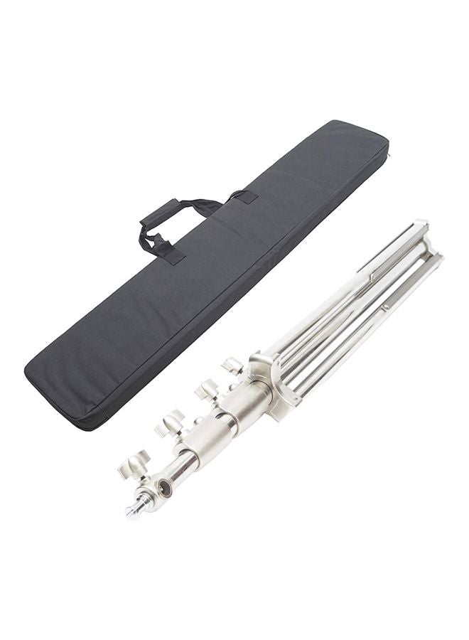 Coopic Stainless Steel Light Stand With Universal Adapter Silver/Black  - Image 1