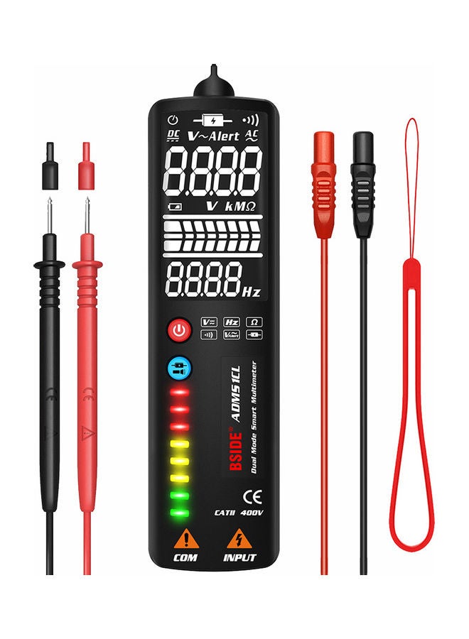 BSIDE - 2000 Counts Auto Range Multimeter Dual Mode Smart Multi-meter & Voltage Detector White 16.30 X 2.70 X 7.00cm - Image 1