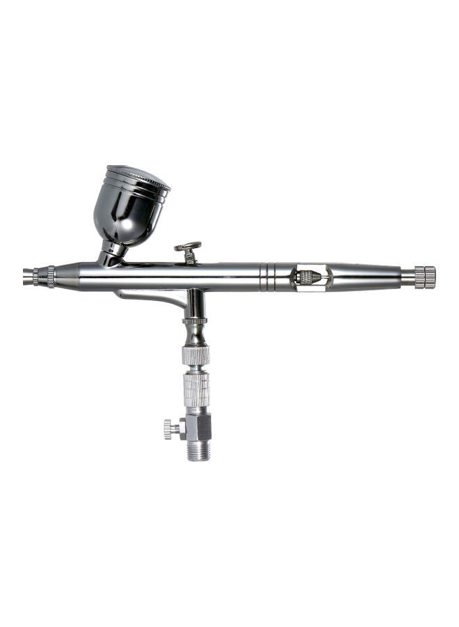 Dual-Action Airbrush Kit 7cc Gravity Feed Cup Multi-Purpose Silver 19.50 X 3.50 X 10.50cm  - Image 3