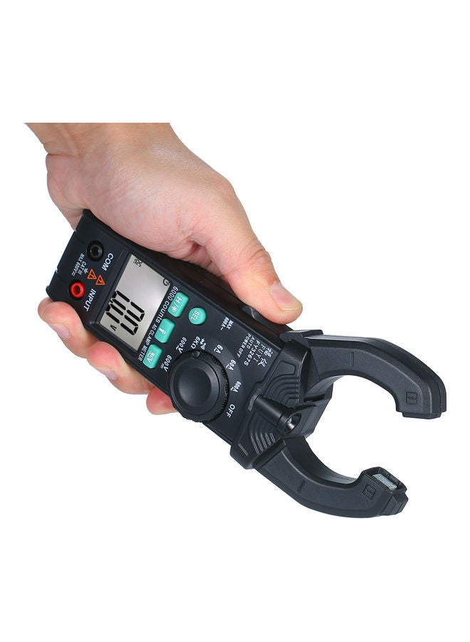 FUYI - AC Clamp Meter 6000 Count High Precision Automatic Range Black 21.00 X 4.00 X 11.60cm - Image 1