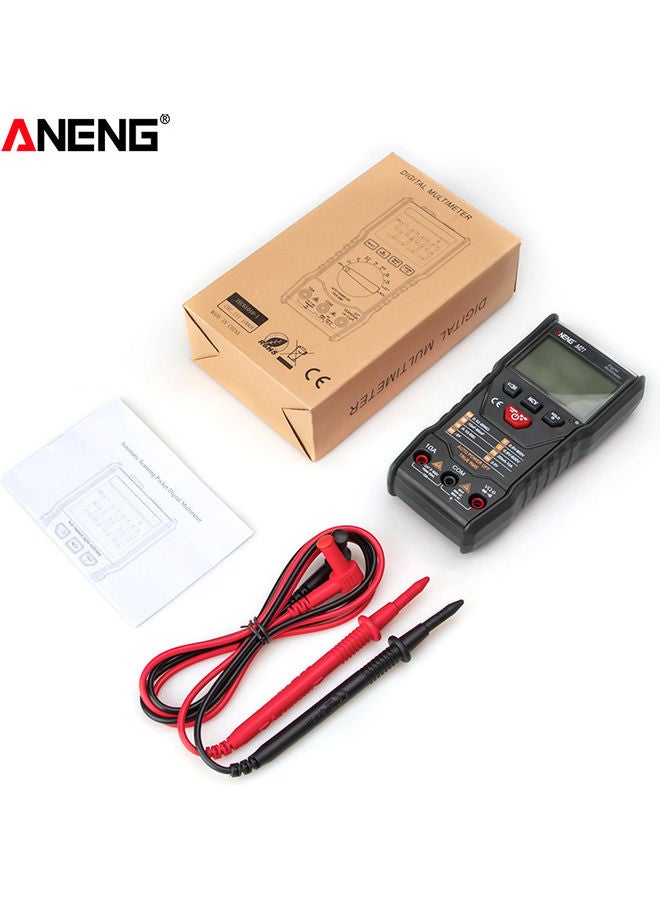 ANENG M21 Digital Auto Multimeter Meter with Backlight 6000 Counts Voltage Current Resistance Measurement Test Ammeter Voltmeter LCD Display Black 16.50 X 5.00 X 10.50cm - Image 2