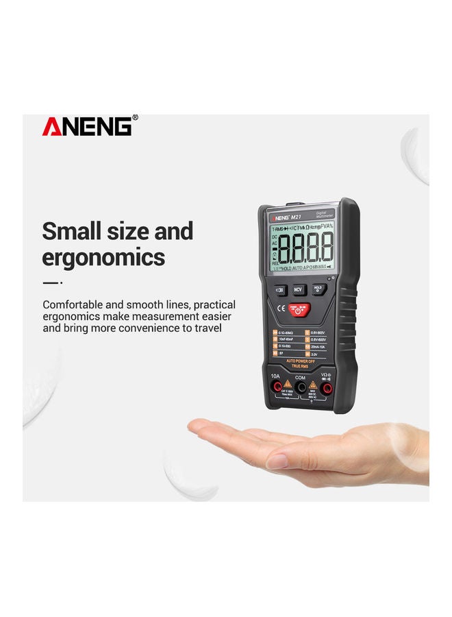 ANENG M21 Digital Auto Multimeter Meter with Backlight 6000 Counts Voltage Current Resistance Measurement Test Ammeter Voltmeter LCD Display Black 16.50 X 5.00 X 10.50cm - Image 5