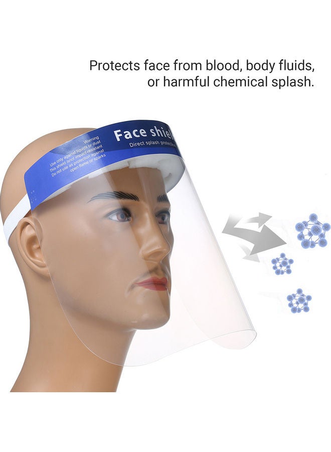 قناع عازل لواقية الوجه للاستخدام مرة واحدة مضاد للأتربة والغبار ويوفر حماية عالية الشفافية - Image 4